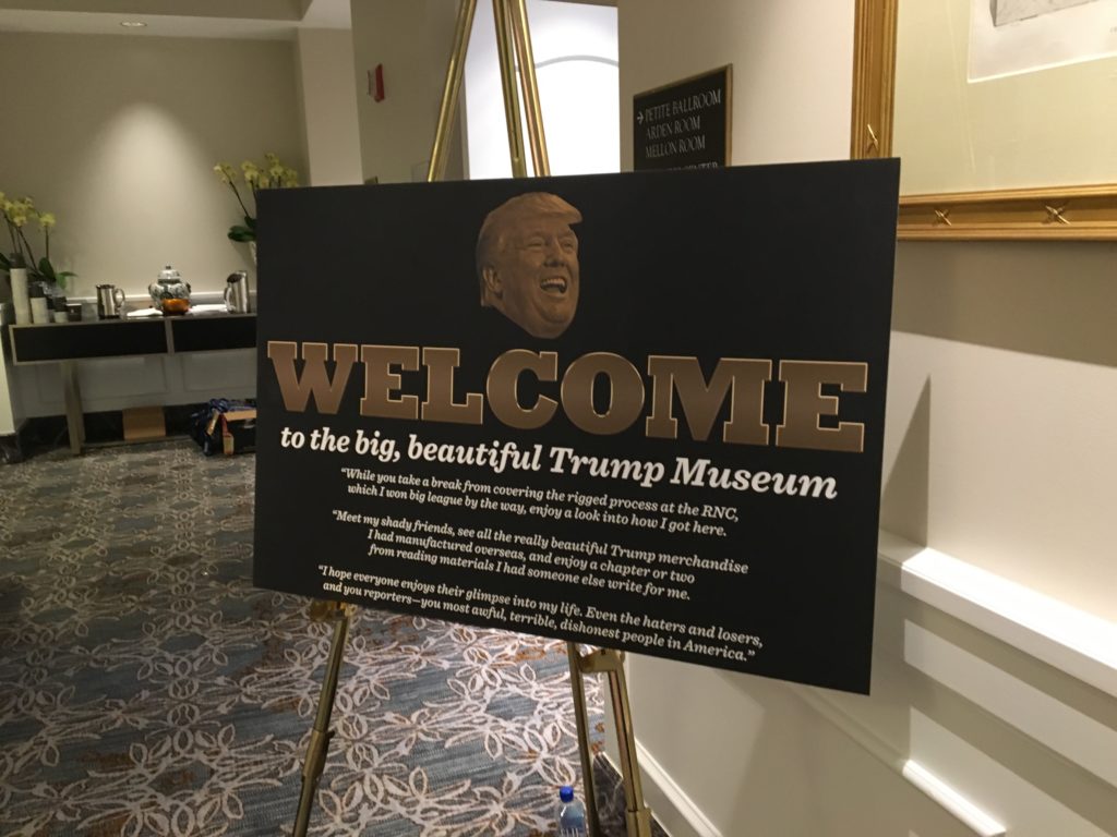 Trump welcome