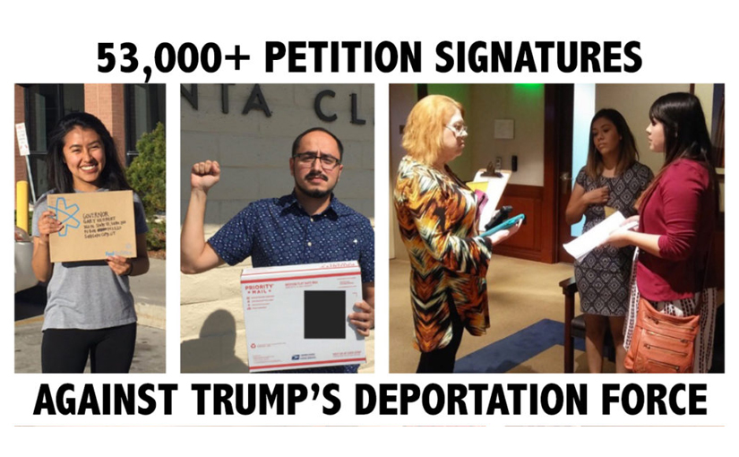 Advocates collected more than 50k petitions asking governors to keep their National Guards out of Trump's deportation force.