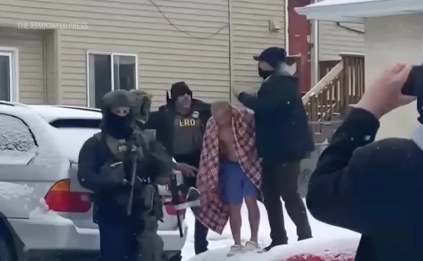 ICE Breaks Down Front Door, Drags Innocent U.S. Citizen Into Snow In His Underwear: ‘God, Please Help Me, I Didn’t Do Anything Wrong’